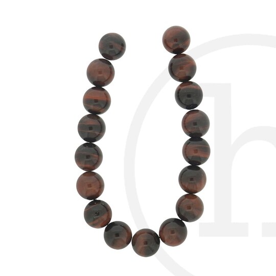 Semi Precious Stone Red Tiger Eye B Grade Round Beads
